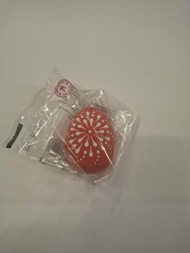 Hímes tojás, piros mintás 35 g