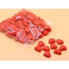 Miniszív, apró díszítő marcipán elem, 1 db 